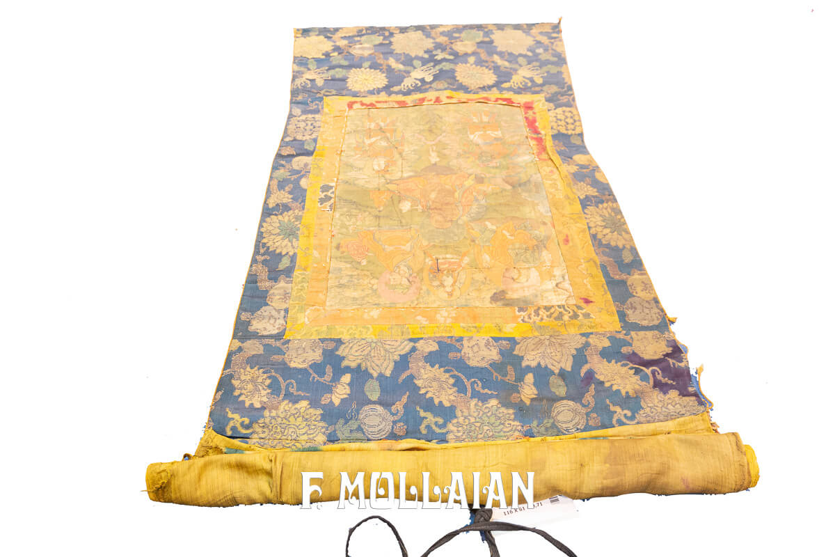 Antique Textile Thangka Tibetan 17-18 Century n°:669042